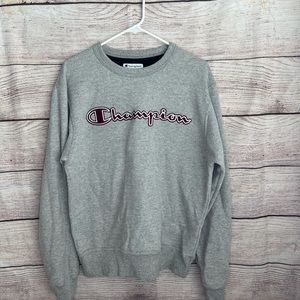 Champion Mens Grey crewneck sweater sz S